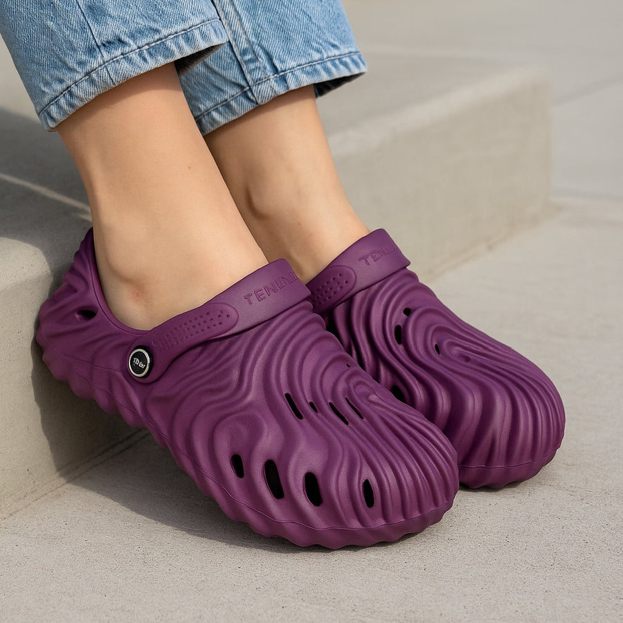 Vented EVA Women Comfort Clogs - GREEN
