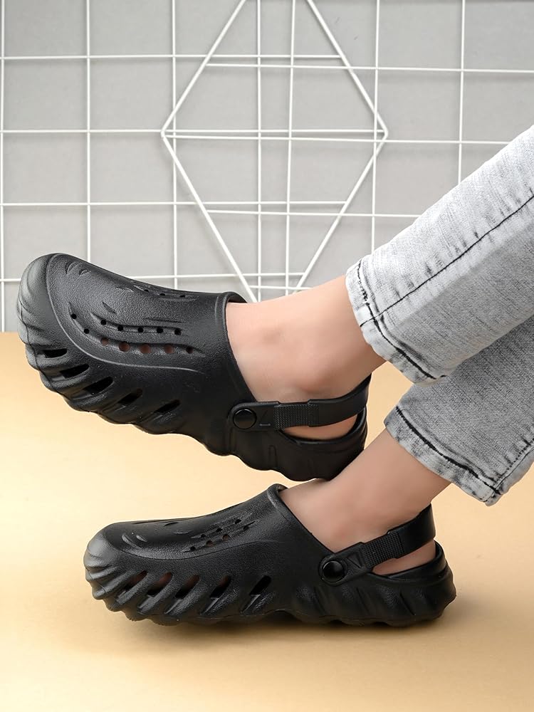 Deluxe BLACK Foam Clogs & Crocs for Mens