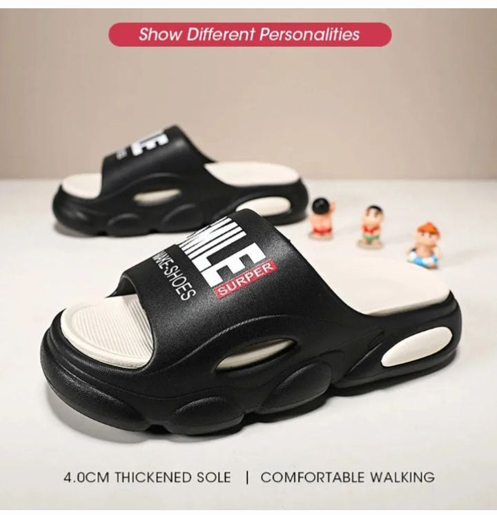 German BLACK EVA Slides & Flip Flops for Mens