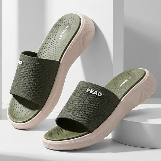 NISHAT Women EVA Slides & Flip Flops - GREEN