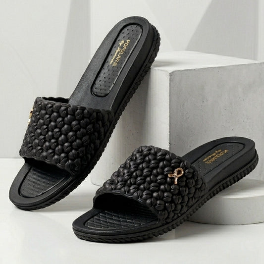 Popular BLACK Casual Slides for Women