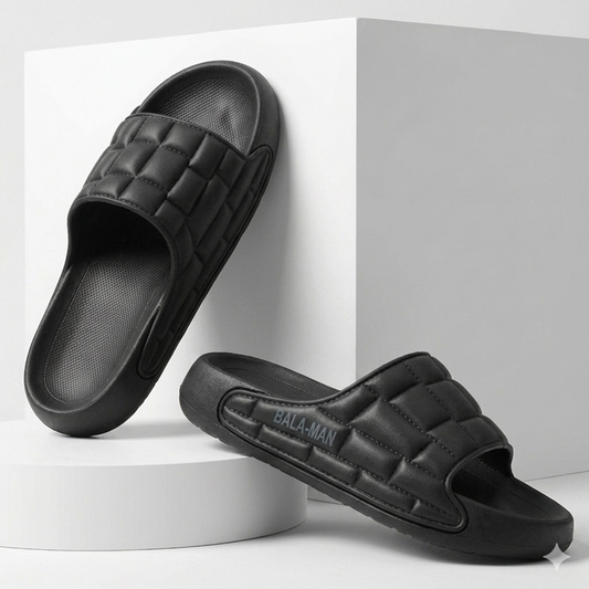 Bubbles Balmain BLACK Casual Sandals for Mens