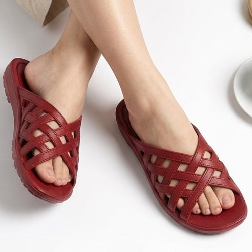 Strips GREY House Slippers for Women
