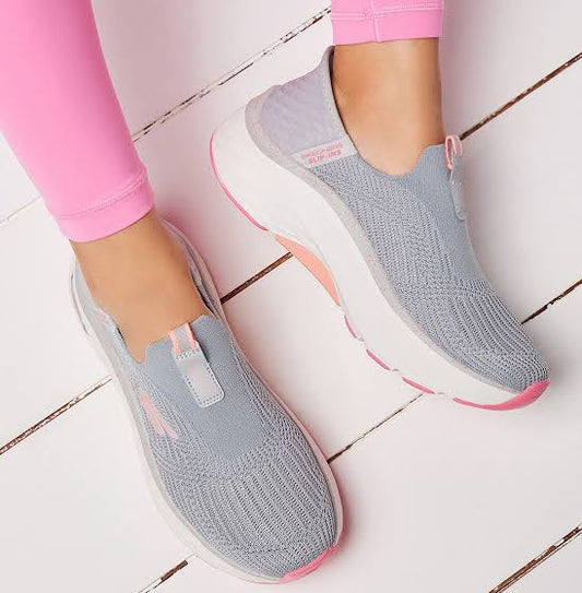 Women Skechers Shoes Low Cut Sneakers - GREY