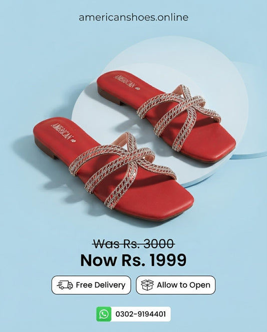 Scorpian Shape BLACK Flat Sandals for Women