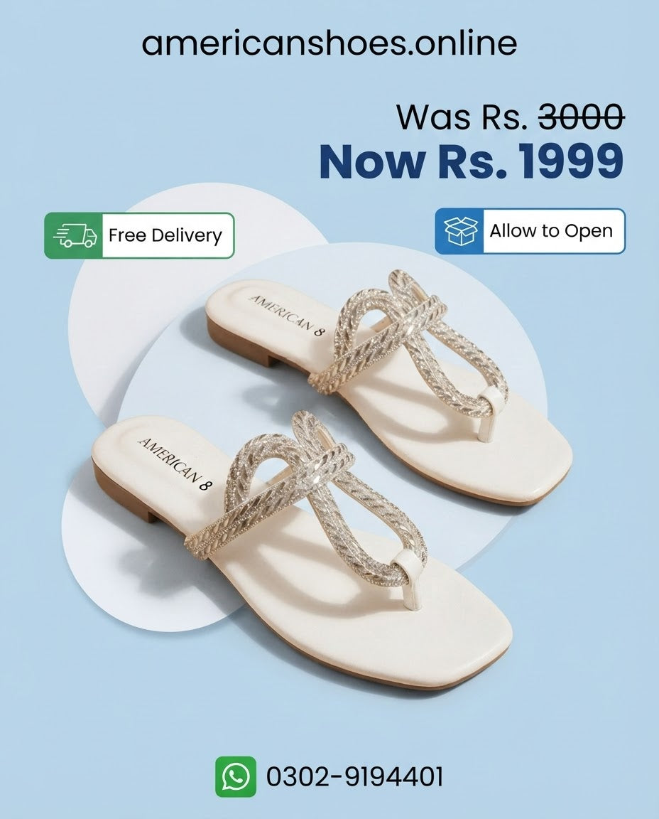 Wedding Women Fancy Party Flat Chappals & Sandals