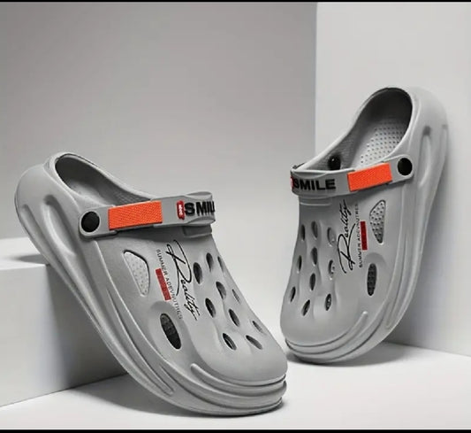 OMEGA Crocs Outdoor Clogs Sandals - GREY