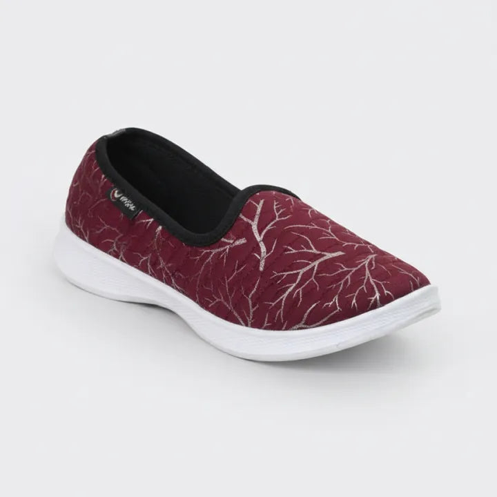 Printed Go Walk Canvas for Women - MAROON