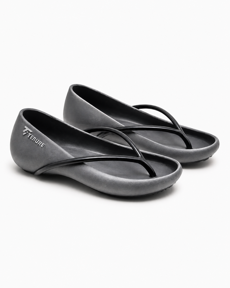 TENURE GRAY Fit-Flip Slip-Ons for Women