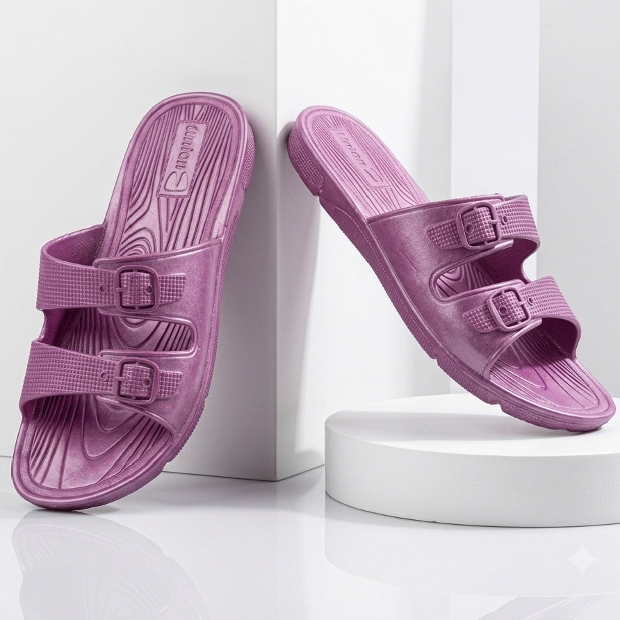 Sandak PURPLE Dual-Step Slides for Women