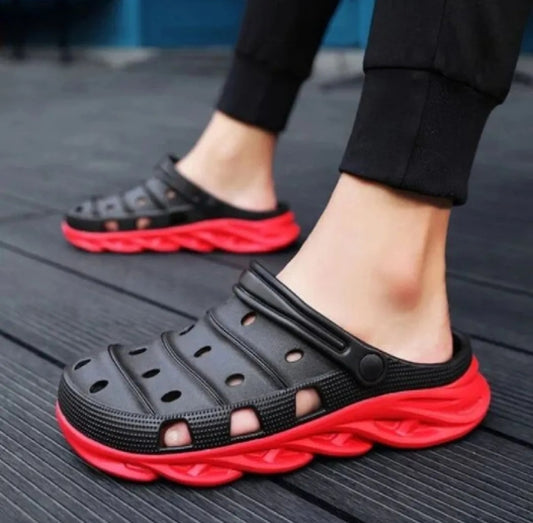 Chawla BLACK Classic Clogs & Crocs for Mens