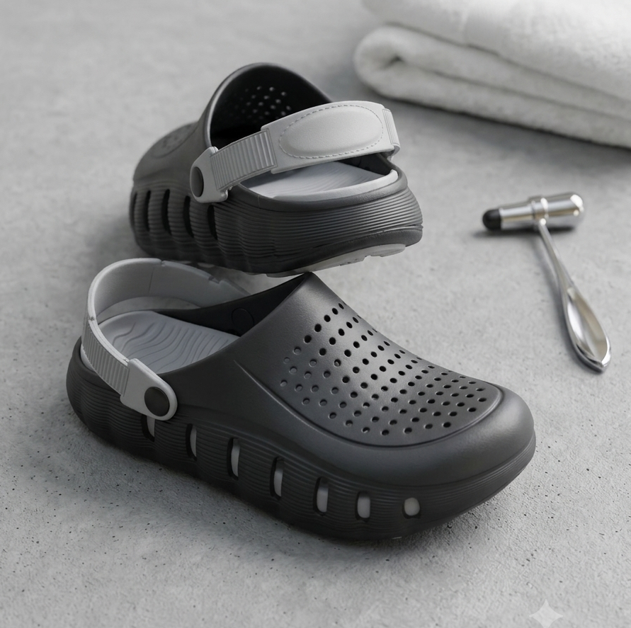 Medicated Clogs by Chawla - GRAY