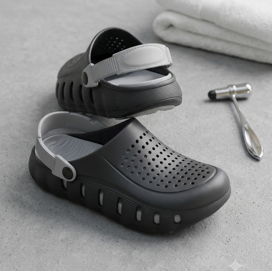 Medicated Clogs by Chawla - BLACK