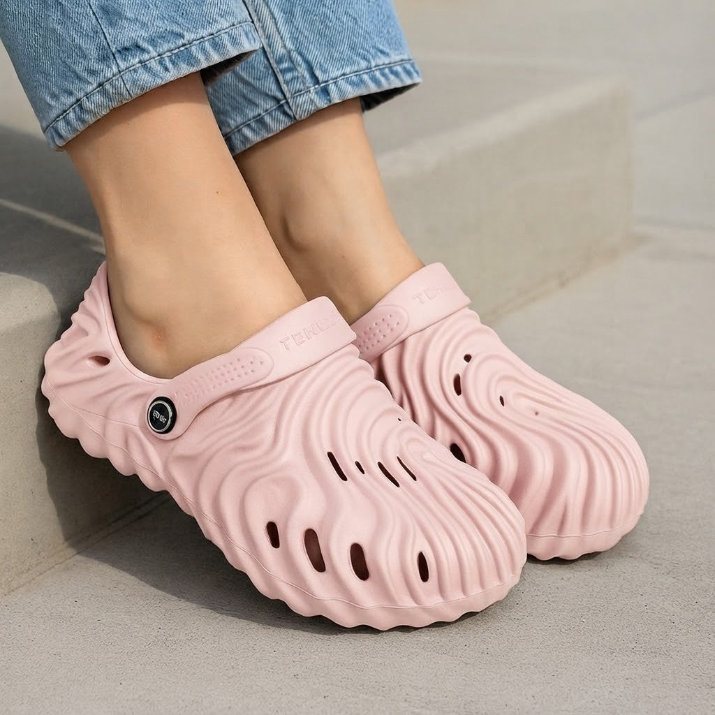 Vented EVA Women Comfort Clogs - PINK