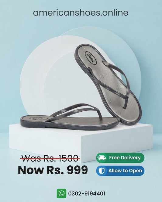 Glittery Flip Flops for Women