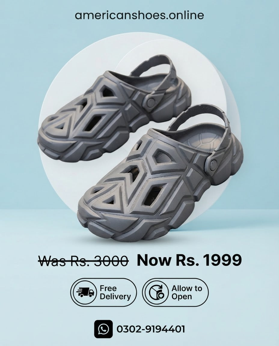 Geometric Texture EVA Clogs & Crocs for Mens