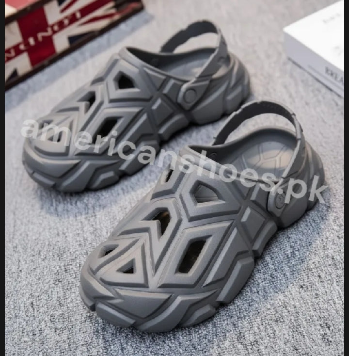 Geometric Texture EVA Clogs for Mens - BEIGE