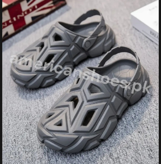 Geometric Texture EVA Clogs for Mens - GREY