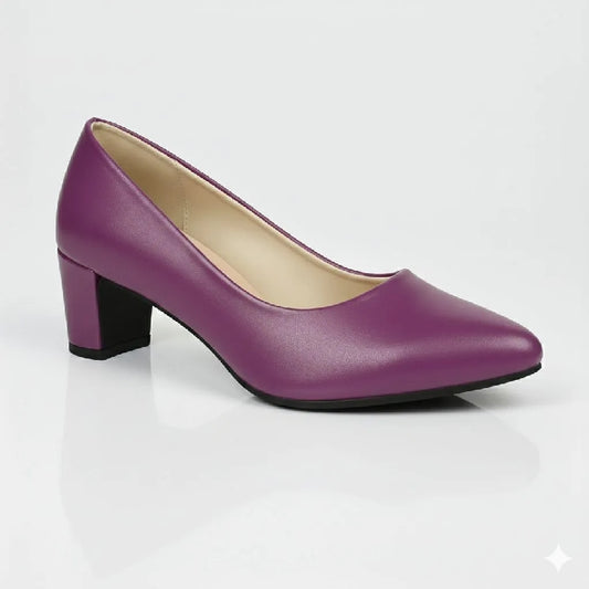 Formal PURPLE Heel Court Shoes for Women