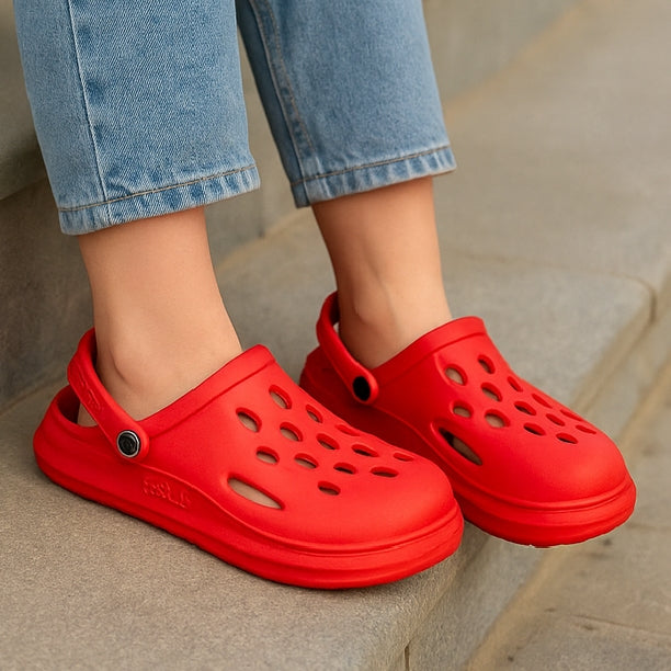 CloudWave Ergonomic Women Foam Clogs - RED