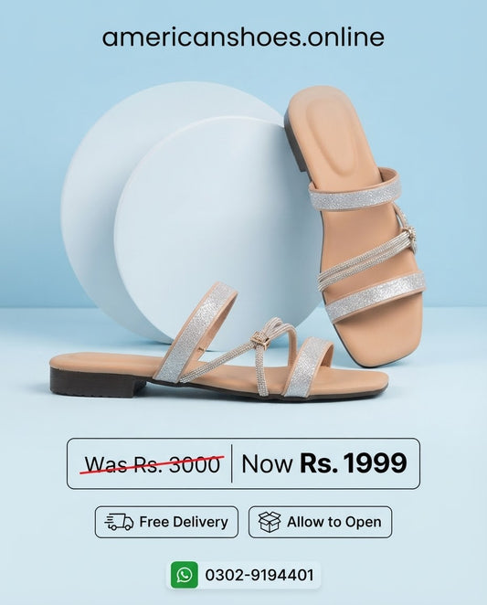 Elegant Strappy Flat Slippers & Chappals