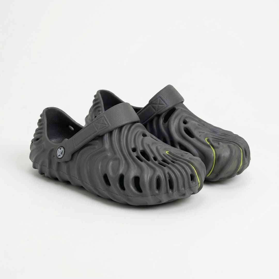 Jalebi Sequence Clogs EVA Outdoor Crocs - GREY