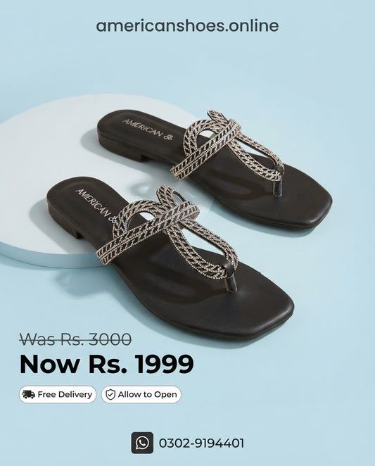 Wedding Women Fancy Party Flat Chappals & Sandals