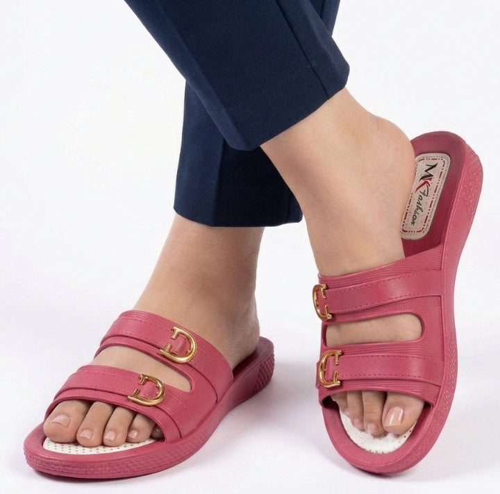 Dual-Steps BROWN House Slippers for Women