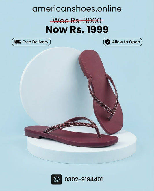 Plain Flat Fancy Flip Flops