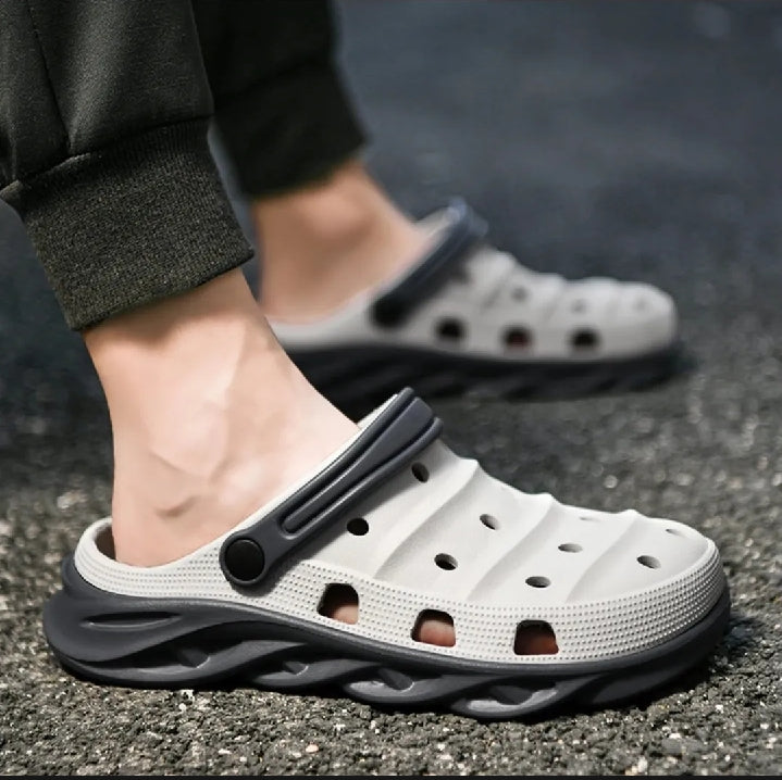 Chawla GREY Classic Clogs & Crocs for Mens