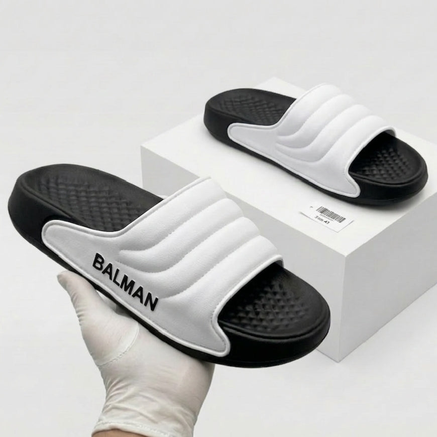 Balmain BLACK Lining Outdoor Mens Slippers