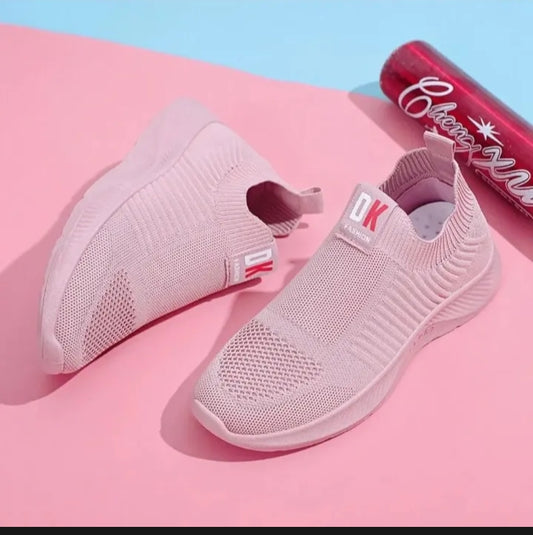 Women Skechers Shoes Low Cut Sneakers - BEIGE