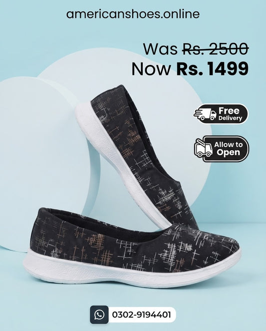 Go Steps Lite-Solace Canvas Shoes Printed