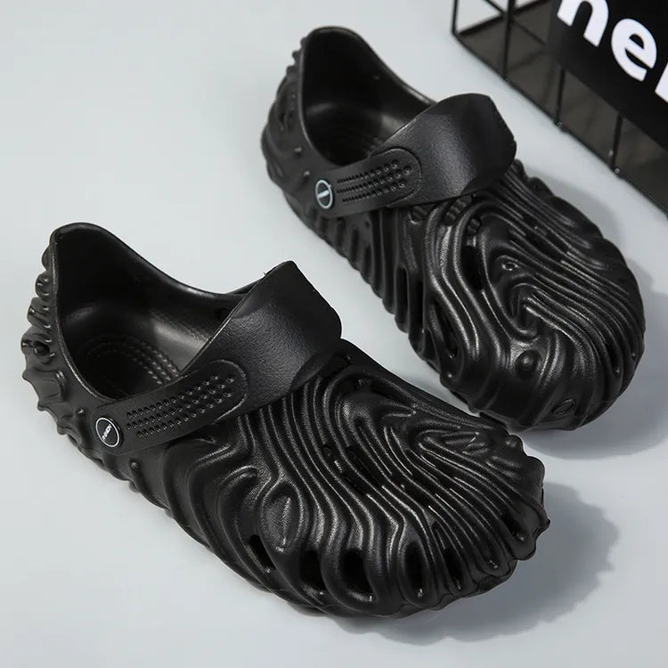 Jalebi Sequence Clogs EVA Outdoor Crocs - GREY
