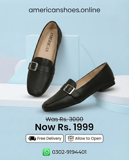 Flat Loafers & Moccasins for Women Side Buckle Design