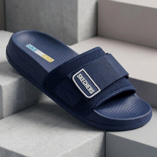 Hyperbrust BLUE Skechers Slides for Mens