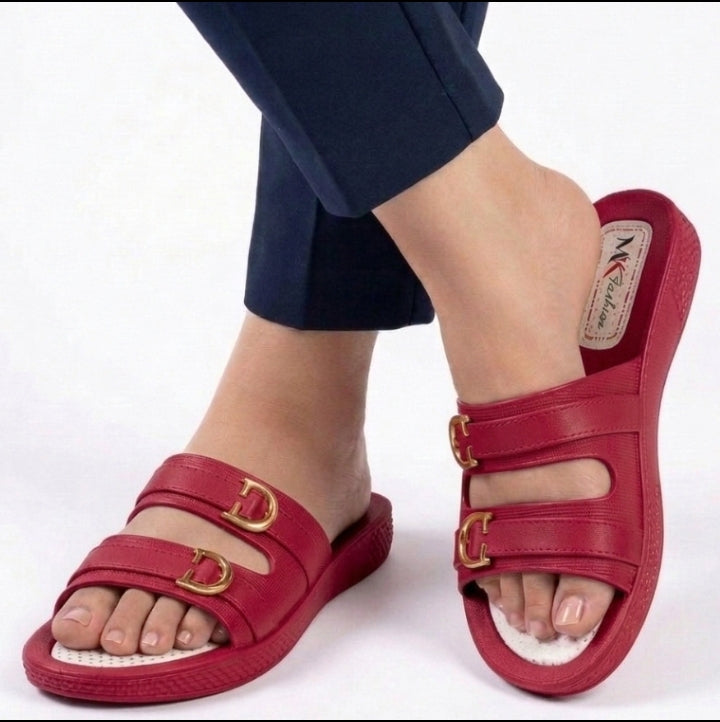 Dual-Steps BROWN House Slippers for Women
