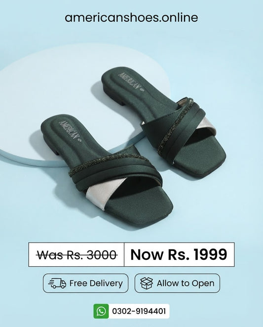 Women Korean Silk Flat Slippers