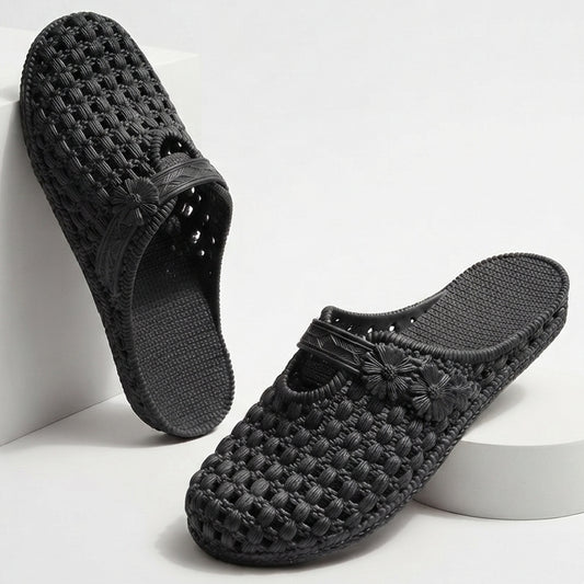 Half Shoes & Cut Shoes Casual Slip-On for Women - BLACK
