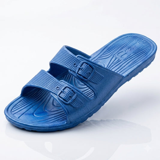 Sandak BLUE Dual-Step Slides for Women