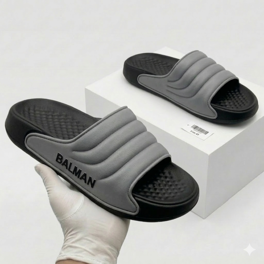 Balmain BLACK Lining Outdoor Mens Slippers