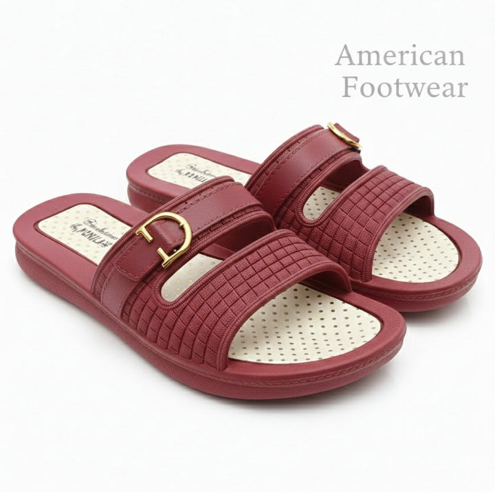 Dual-Steps BLUE House Slippers for Women