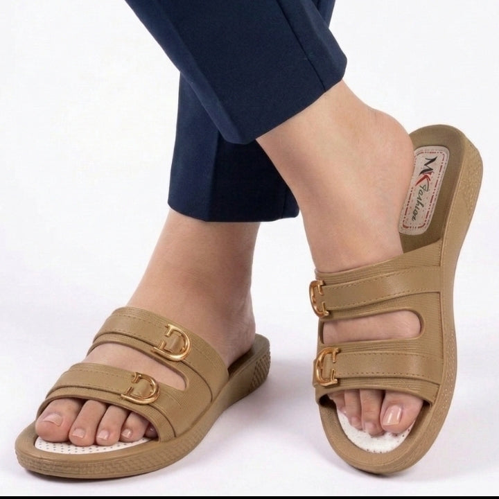 Dual-Steps BROWN House Slippers for Women