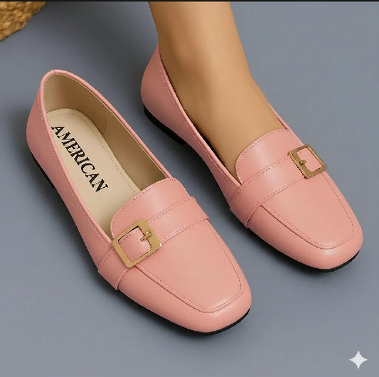 European PINK Formal Loafers & Moccasins for Women