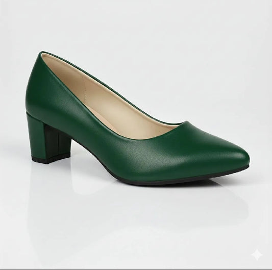Formal GREEN Heel Court Shoes for Women