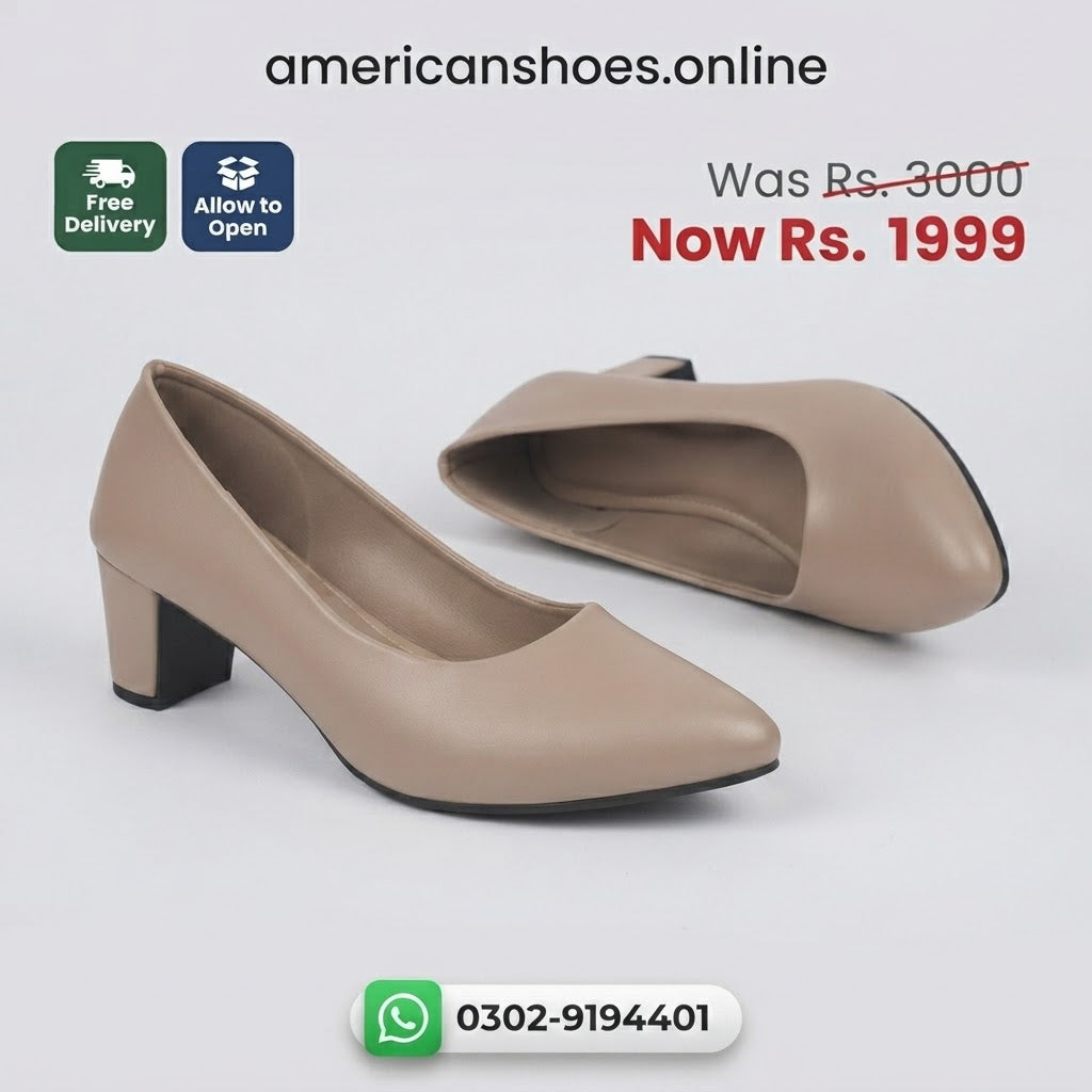 European Fashion Block Heel Pumps & Court Shoes for Women