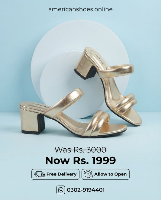 Nude Patent GOLD Block Heel Sandals