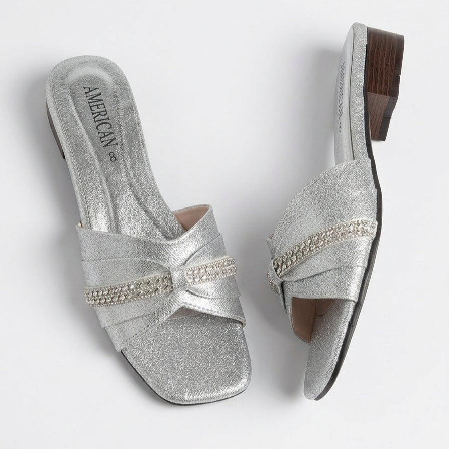 Flat Patent GOLD Sandals for Women