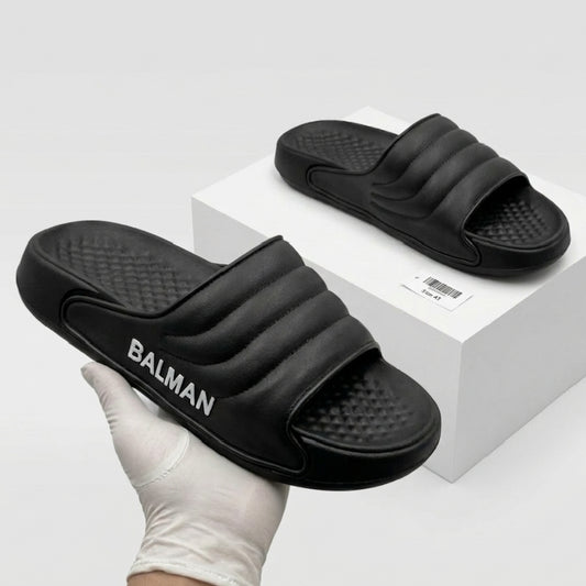 Balmain BLACK Lining Outdoor Mens Slippers