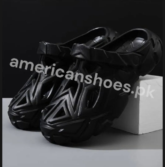 Geometric Texture EVA Clogs for Mens - BLACK